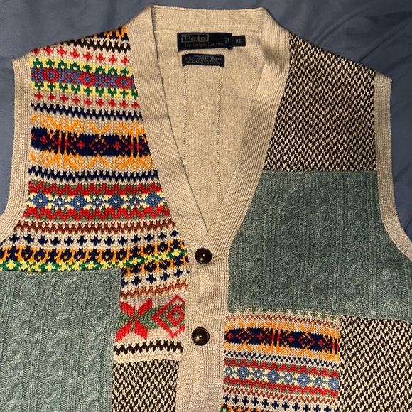 Polo by Ralph Lauren Multicolor Knit Cardigan